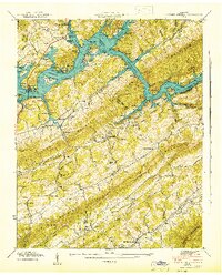 preview thumbnail of historical topo map of Union County, TN in 1942