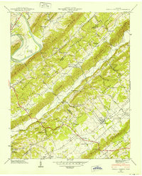 preview thumbnail of historical topo map of Knox County, TN in 1941