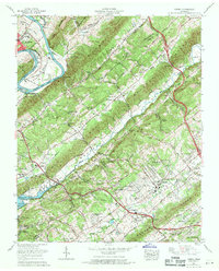 Download a high-resolution, GPS-compatible USGS topo map for Powell, TN (1971 edition)