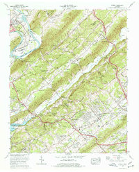 Download a high-resolution, GPS-compatible USGS topo map for Powell, TN (1977 edition)