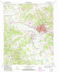 Download a high-resolution, GPS-compatible USGS topo map for Pulaski, TN (1986 edition)