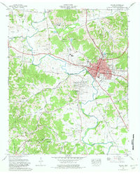 Download a high-resolution, GPS-compatible USGS topo map for Pulaski, TN (1981 edition)