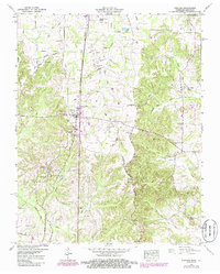 Download a high-resolution, GPS-compatible USGS topo map for Puryear, TN (1985 edition)