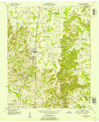 Download a high-resolution, GPS-compatible USGS topo map for Puryear, TN (1954 edition)