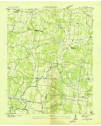 preview thumbnail of historical topo map of Maury County, TN in 1936