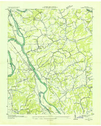 preview thumbnail of historical topo map of Cocke County, TN in 1935