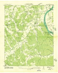 preview thumbnail of historical topo map of Benton County, TN in 1936
