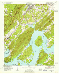 Download a high-resolution, GPS-compatible USGS topo map for Rockwood, TN (1954 edition)