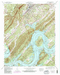 Download a high-resolution, GPS-compatible USGS topo map for Rockwood, TN (1980 edition)