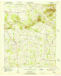 Download a high-resolution, GPS-compatible USGS topo map for Rover, TN (1951 edition)