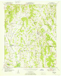 1949 Map of Milledgeville, TN, 1952 Print