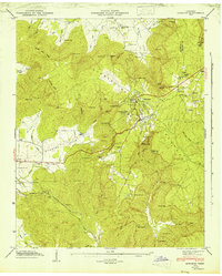 1946 Map of Sewanee, 1947 Print