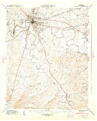 Download a high-resolution, GPS-compatible USGS topo map for Shelbyville, TN (1948 edition)