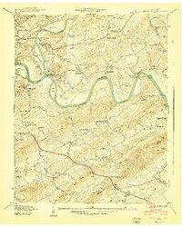 preview thumbnail of historical topo map of Knox County, TN in 1940