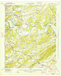 preview thumbnail of historical topo map of Knox County, TN in 1940