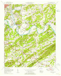 preview thumbnail of historical topo map of Knox County, TN in 1953