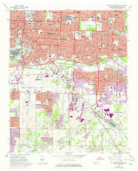Download a high-resolution, GPS-compatible USGS topo map for Southeast Memphis, TN (1974 edition)