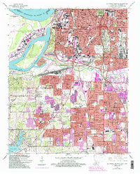 Download a high-resolution, GPS-compatible USGS topo map for Southwest Memphis, TN (1993 edition)
