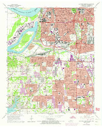 Download a high-resolution, GPS-compatible USGS topo map for Southwest Memphis, TN (1974 edition)