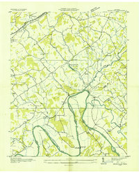 Download a high-resolution, GPS-compatible USGS topo map for Springvale, TN (1935 edition)