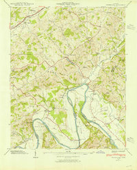 Download a high-resolution, GPS-compatible USGS topo map for Springvale, TN (1954 edition)