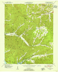 Download a high-resolution, GPS-compatible USGS topo map for Standing Rock, TN (1953 edition)