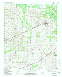 1952 Map of Tipton County, TN, 1983 Print