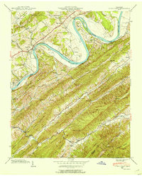 Download a high-resolution, GPS-compatible USGS topo map for Stony Point, TN (1954 edition)