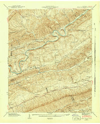 Download a high-resolution, GPS-compatible USGS topo map for Swan Island, TN (1942 edition)