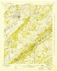 Download a high-resolution, GPS-compatible USGS topo map for Sweetwater, TN (1942 edition)