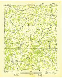 preview thumbnail of historical topo map of Giles County, TN in 1936