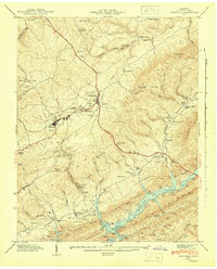1943 Map of Tazewell, 1946 Print