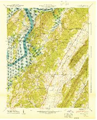 Download a high-resolution, GPS-compatible USGS topo map for Ten Mile, TN (1940 edition)
