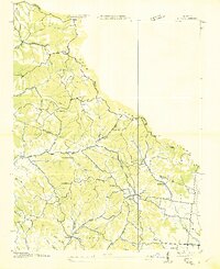 preview thumbnail of historical topo map of Williamson County, TN in 1936
