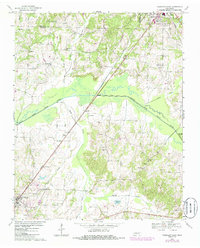 preview thumbnail of historical topo map of Carroll County, TN in 1967