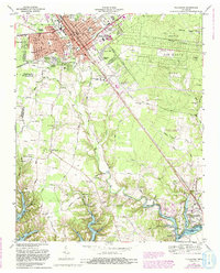 Download a high-resolution, GPS-compatible USGS topo map for Tullahoma, TN (1993 edition)