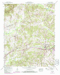 Download a high-resolution, GPS-compatible USGS topo map for Vale, TN (1985 edition)
