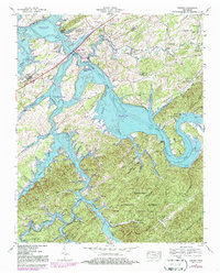Download a high-resolution, GPS-compatible USGS topo map for Vonore, TN (1987 edition)