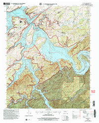 Download a high-resolution, GPS-compatible USGS topo map for Vonore, TN (2004 edition)