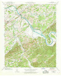 Download a high-resolution, GPS-compatible USGS topo map for Vonore, TN (1969 edition)