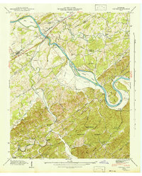 Download a high-resolution, GPS-compatible USGS topo map for Vonore, TN (1942 edition)