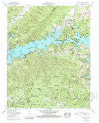 Download a high-resolution, GPS-compatible USGS topo map for Watauga Dam, TN (1989 edition)