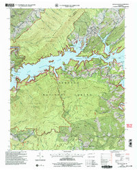 Download a high-resolution, GPS-compatible USGS topo map for Watauga Dam, TN (2004 edition)