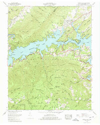 Download a high-resolution, GPS-compatible USGS topo map for Watauga Dam, TN (1975 edition)