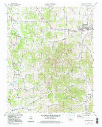 Download a high-resolution, GPS-compatible USGS topo map for Watertown, TN (1997 edition)