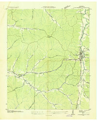 1936 Map of Waynesboro
