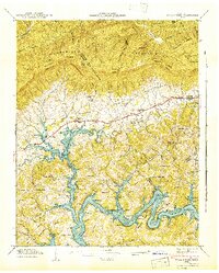Download a high-resolution, GPS-compatible USGS topo map for Well Spring, TN (1942 edition)