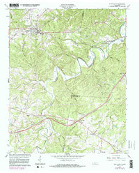 1966 Map of White Bluff, TN, 1984 Print