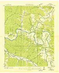 preview thumbnail of historical topo map of Hickman County, TN in 1936