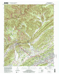Download a high-resolution, GPS-compatible USGS topo map for Windrock, TN (2001 edition)
